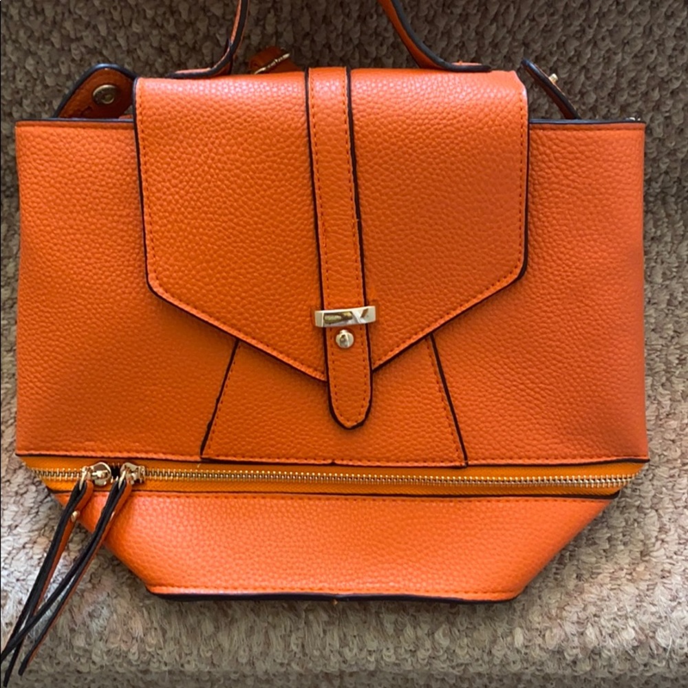 Boohoo Orange Mini backpack